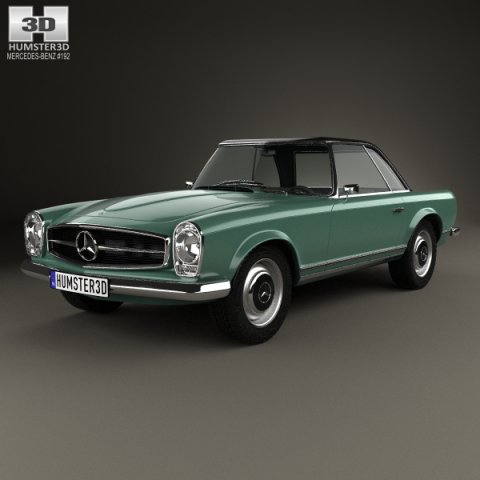 Mercedes-Benz SL-class W113 1963 3D Model