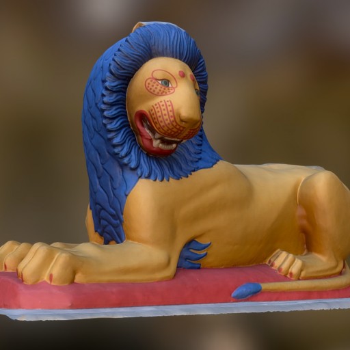 Recumbent lion						 Free 3D Model