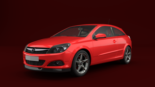 Opel Astra H GTC 3D Model