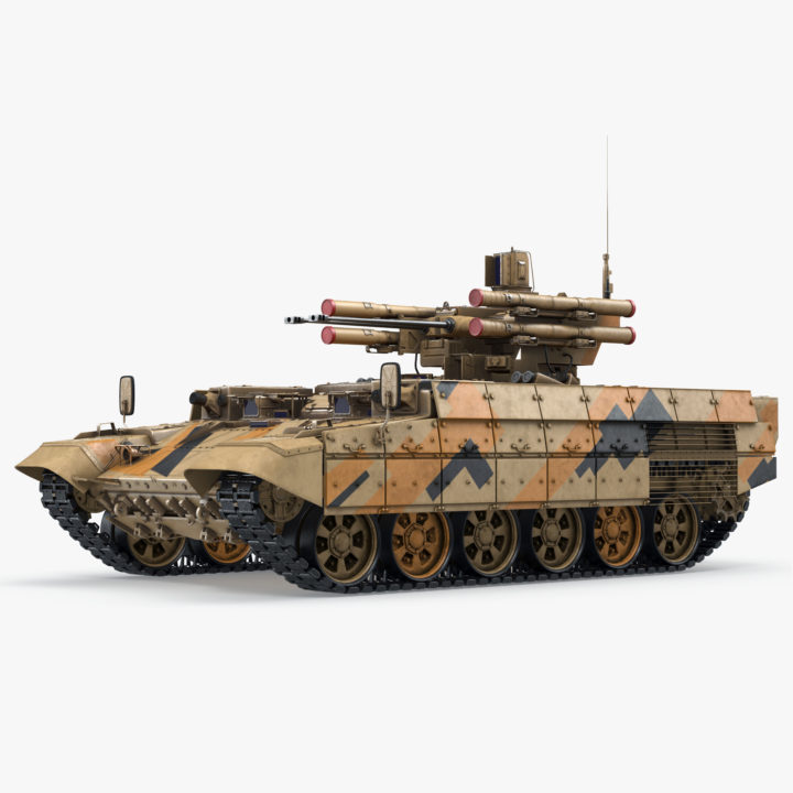 Missile Tank BMPT 3D Model