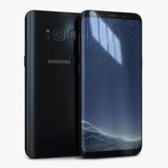 3D model Samsung Galaxy S8 Midnight Black 3D Model