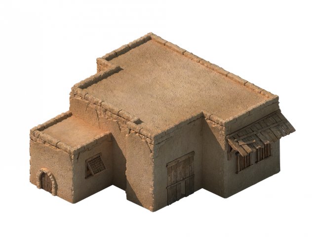 Desert Ancient Battlefield – House 06 3D Model