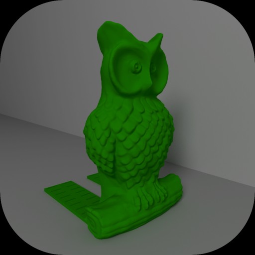 Owl Bookend						 3D Print Model