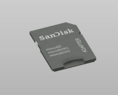 3D model sandisk microSD 3D Model
