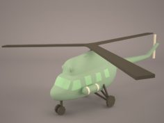 Attack Helicopter 3D Model