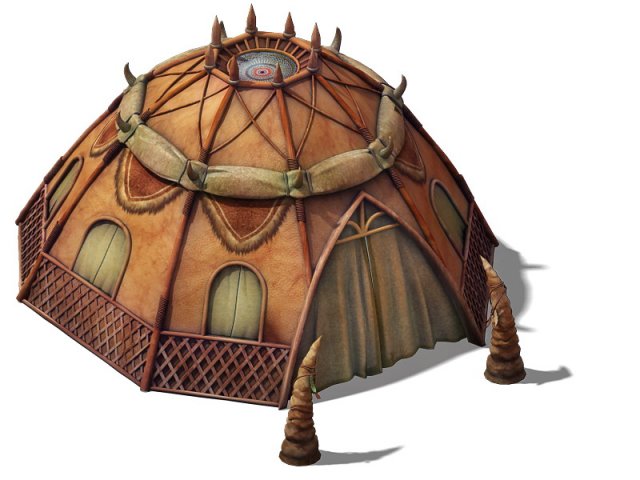 Desert Gobi – Dome Tents 01 3D Model