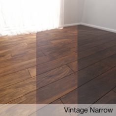 Parquet Floor Vintage Narrow 3D Model