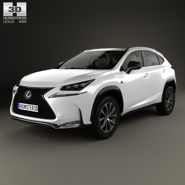 Lexus NX F-sport with HQ interior 2014 3D Model