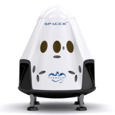Dragon SpaceX 3d model vray 3ds max 3D Model