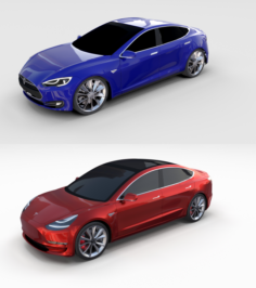Tesla Model 3 and Model S Pack 3D Model