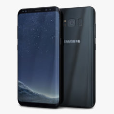 3D Samsung Galaxy S8 Plus Midnight Black model 3D Model