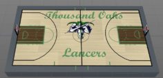Thousand Oaks Lancers Basketball Court 3D model 3D Model
