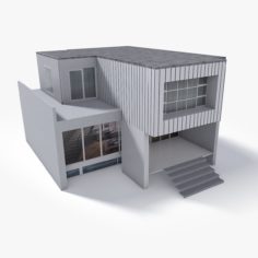 Lowpoly East Europe House 3 3D Model