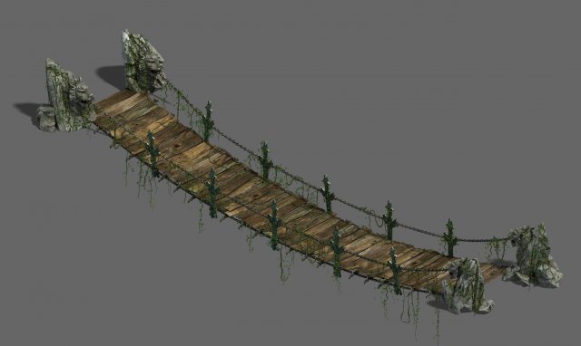 Shushan – suspension bridge 3D Model