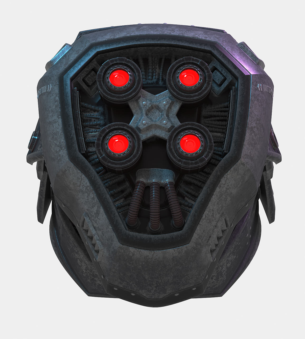 Robot head + neck 3D Model