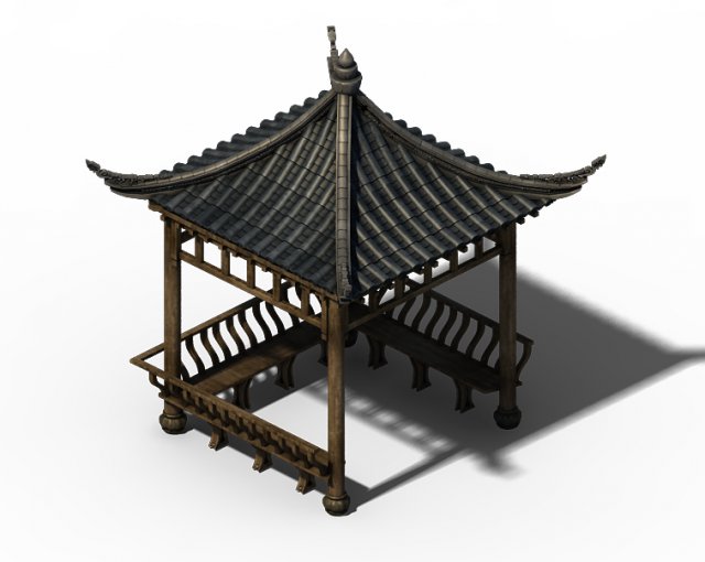 Architecture – White Chishan – Gazebo 3D Model