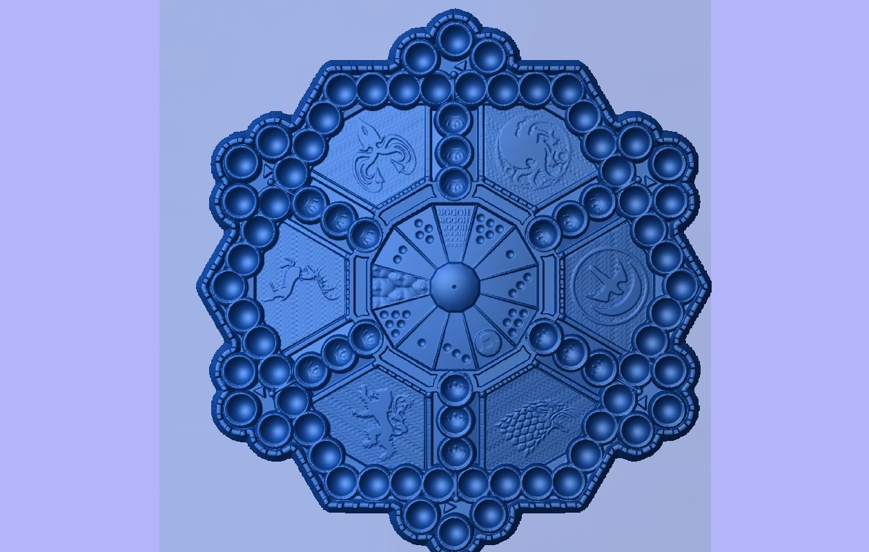 Game Of Thrones Board Game STL 3D model 3D Model
