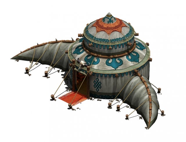 Mulan Prairie – tent 01 3D Model
