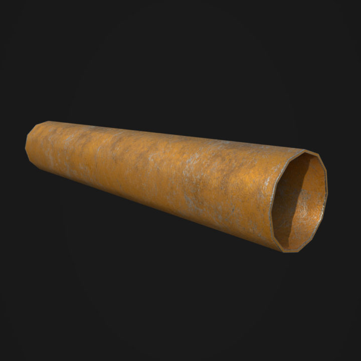 Industrial Pipe 3D Model