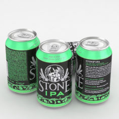 Beer Can Stone IPA 330ml 3D model 3D Model