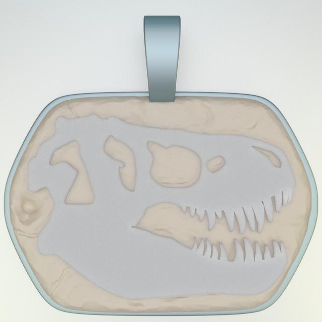 T-rex Pendant 3D print model 3D Model