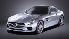 Mercedes-Benz AMG GT 2016 VRAY 3D Model