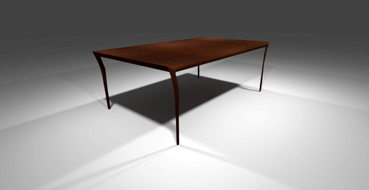 Ursula and Lora Table Set 3D 3D Model