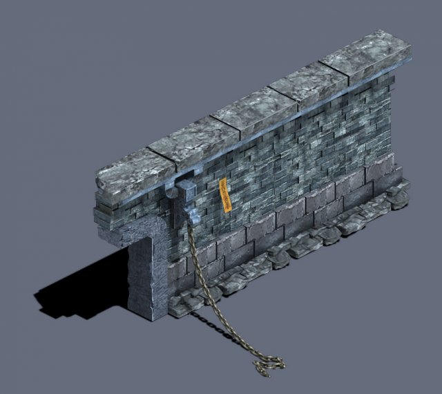 Trapped Dragon Cave – Wall 01 3D Model