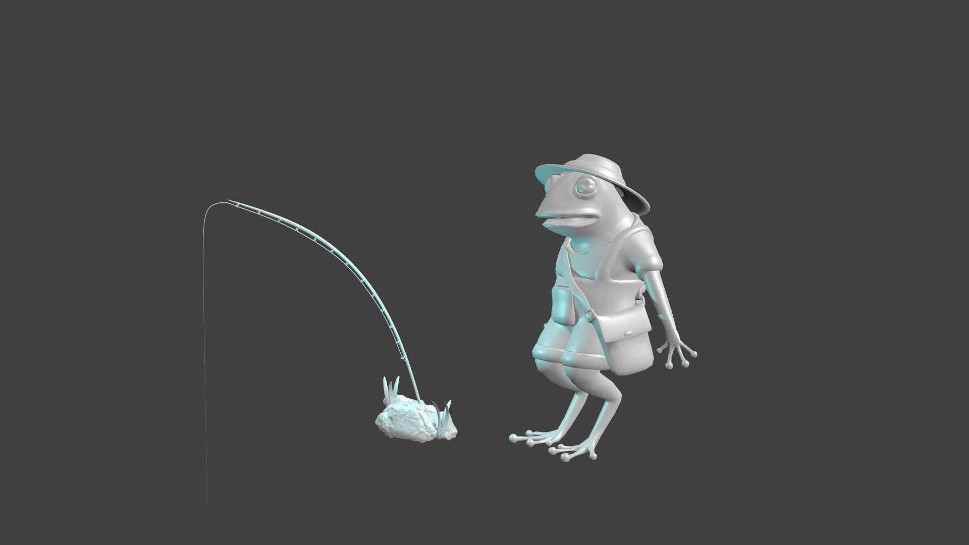 FhiserFrog 3D Model
