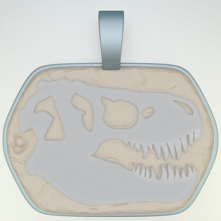 3D T-rex Pendant 3D print model 3D Model