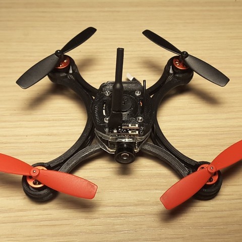 Micro Quad fpv Racer 100mm Brushless 1S 0703 20.000kv 3D Print Model