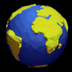 Low Poly Earth Free 3D Model