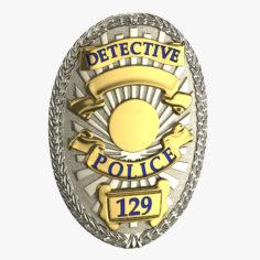 Detective Badge 01 3D Model