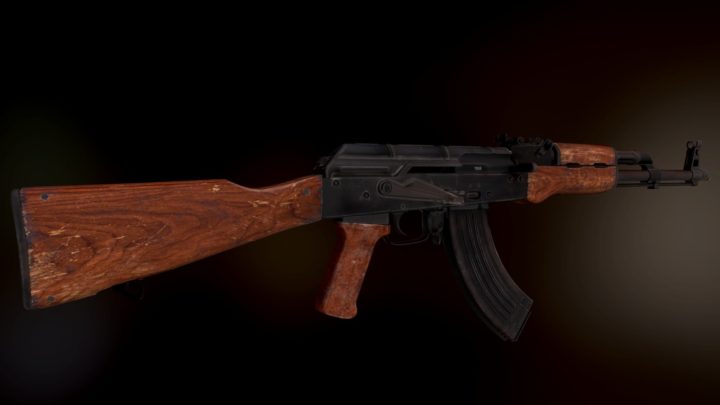 AK 47 1970 3D model 3D Model