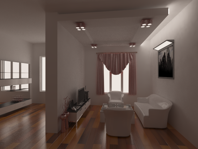 Interior Living Room 3D Model