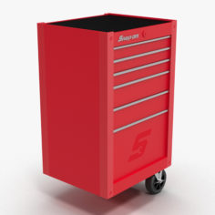 Tool Storage End Red 3D 3D Model