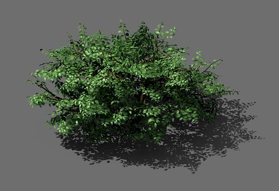 Game Model – Forest – Shrubs 01 3D Model