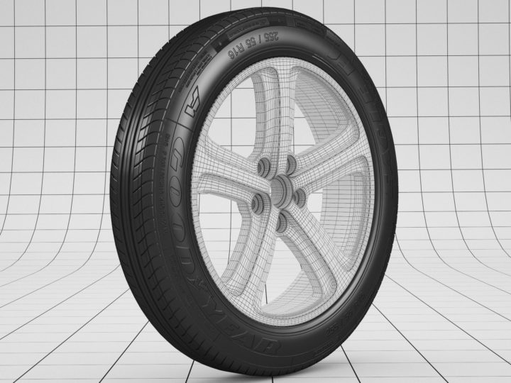 Car tire Goodyear 3D Model