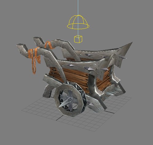 Game Model Arena – trolleys 01 3D Model