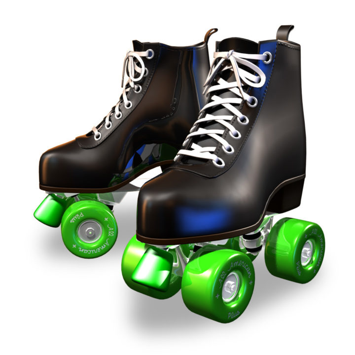 3D Rollerskates 3D Model