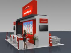 Stand to exhibit construction company 3D Model