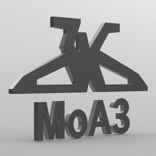 Moaz logo 3D Model