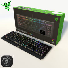 3D Razer x-chroma keyboard 3D Model