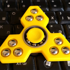 Fidget Spinner Mitsu remix with 10mm balls 3D Print Model