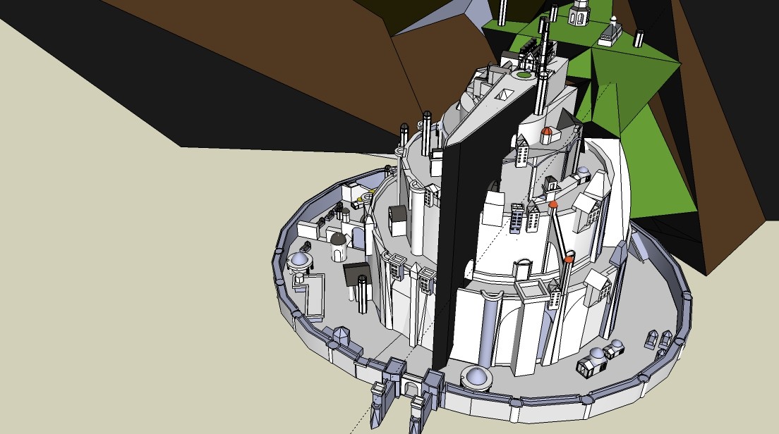 Minas Tirith 3D 3D Model