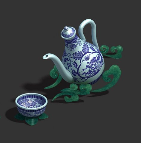 Wine Square – Wine Pot 3D Model