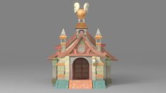 Cartoon house 1 3D Model