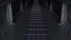 3D model Scifi Interior 3D Model