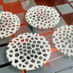 Voronoi Beverage Coasters 3D Print Model