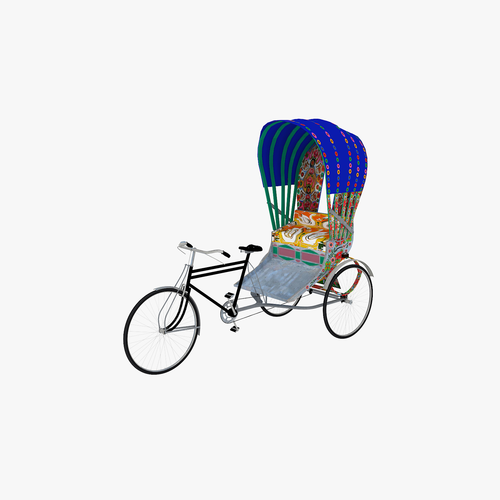Rickshaw 3D Model